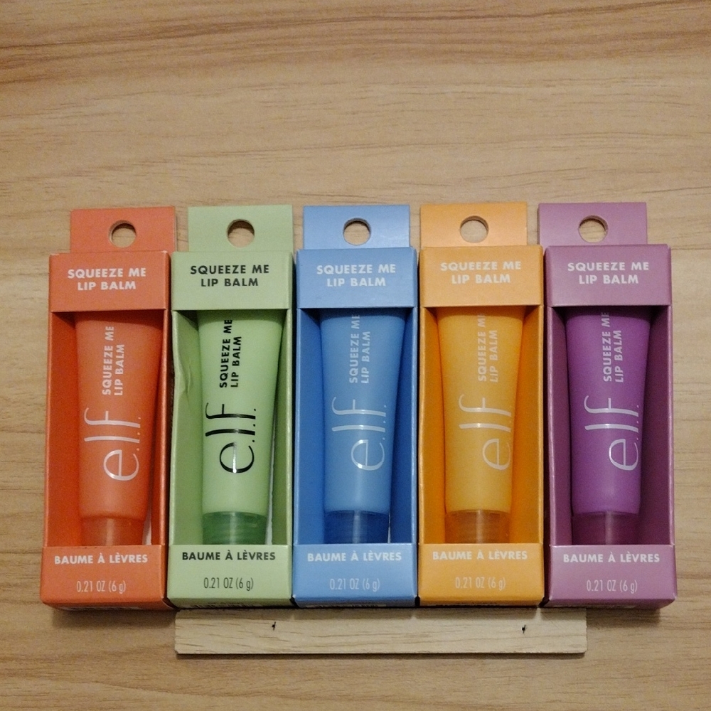 e.l.f. Squeeze Me Lip Balm Set of 5 ✨🆕